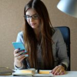 Business woman working office